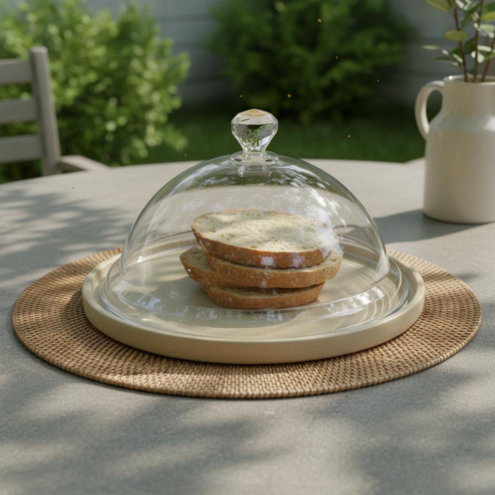 Plastic Dome Clear - Прозрачная крышка-колпак для еды, пылезащитная, круглая,