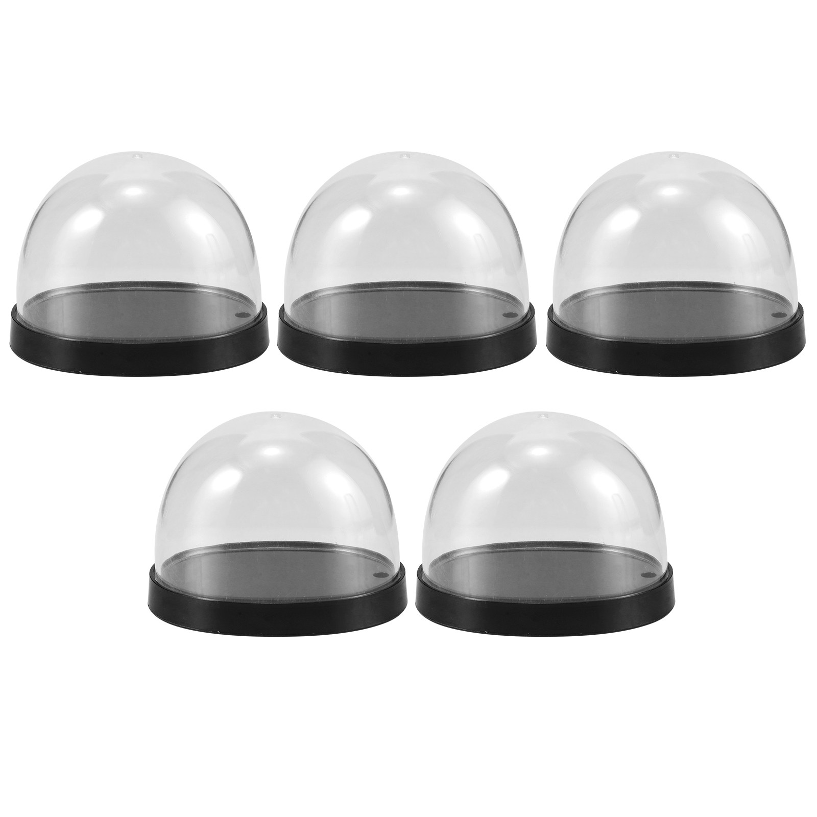 Plastic Dome Clear - 5 комплектов прозрачных пластиковых куполов-колпаков для