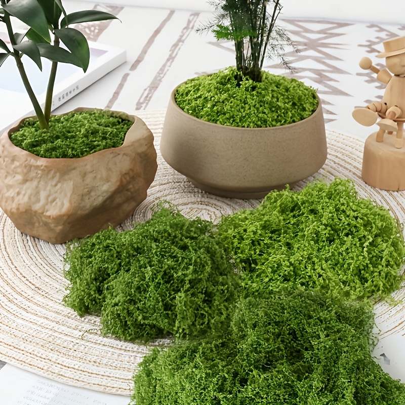 Sphagnum Moss Dry - Большая упаковка, реалистичный искусственный мх, натуральный