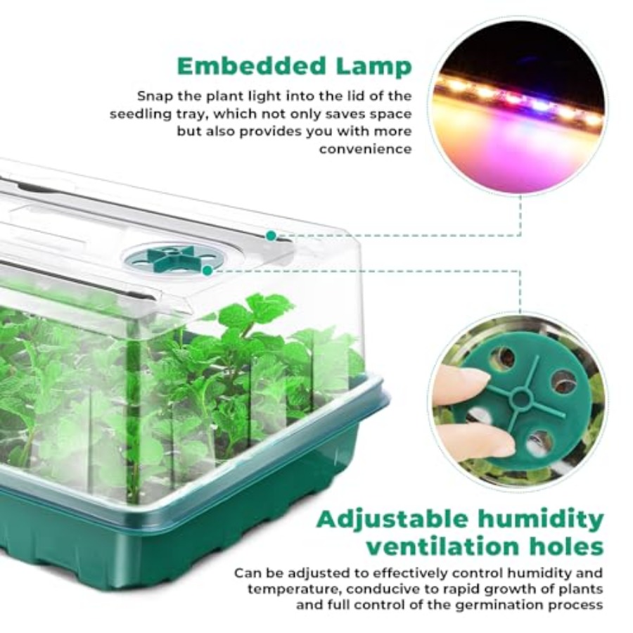 Поддон для рассады с фитолампо – обзор и цена Humidity Dome Kit