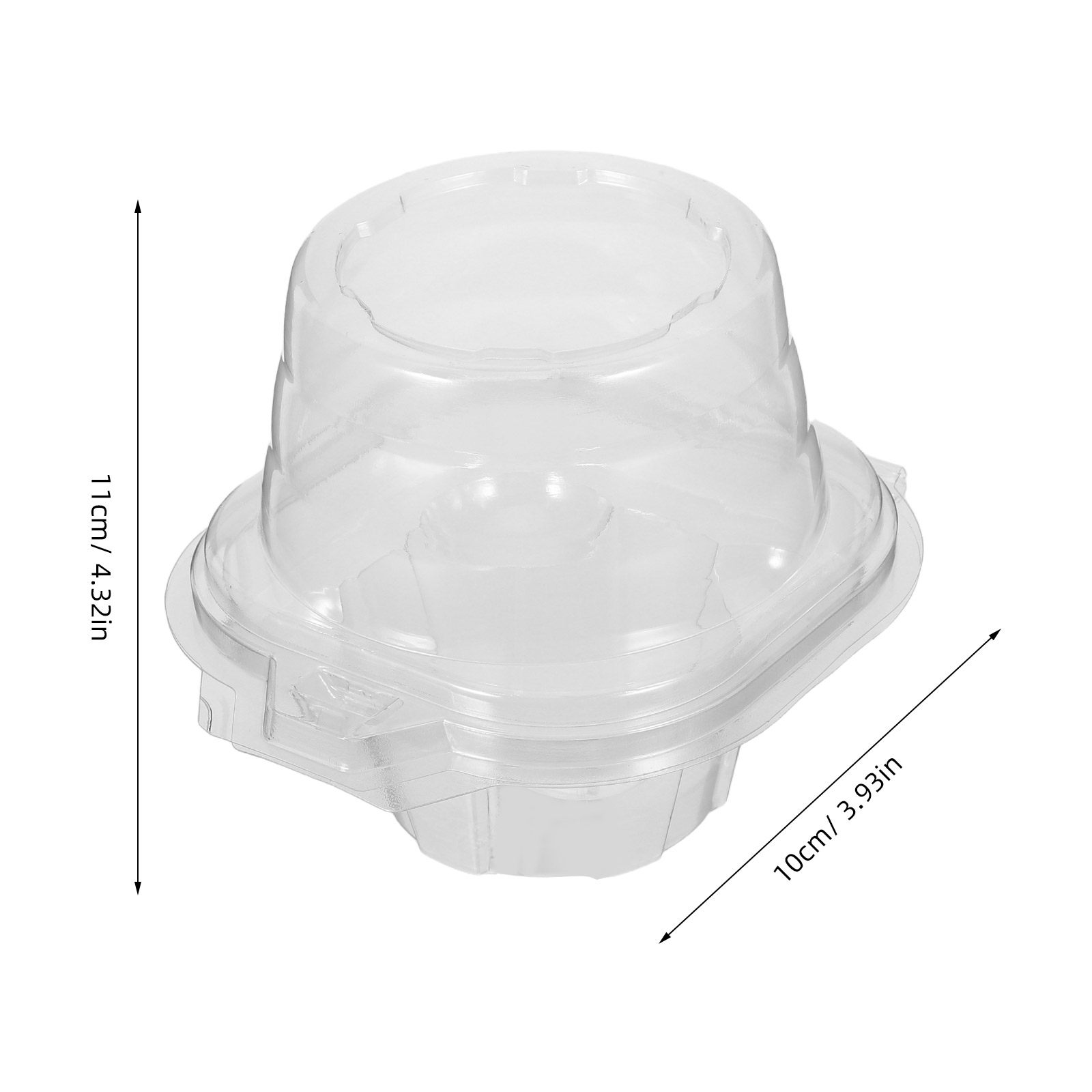 50 шт. прозрачных контейнеров  – обзор и цена Plastic Dome Clear